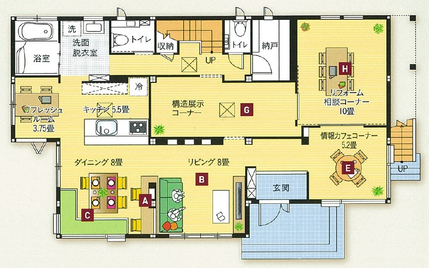 1F 間取り図