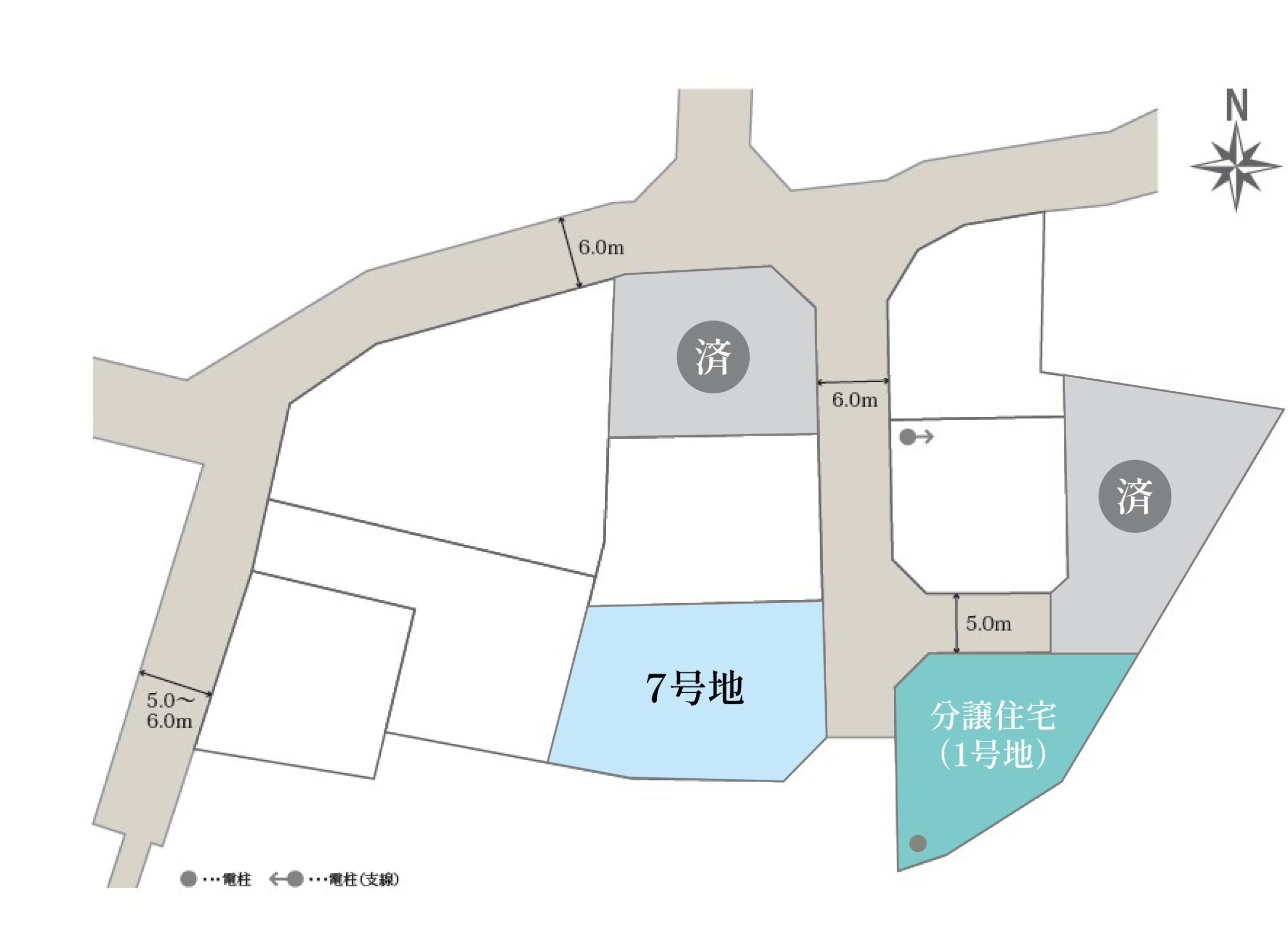 上条四丁目区画図