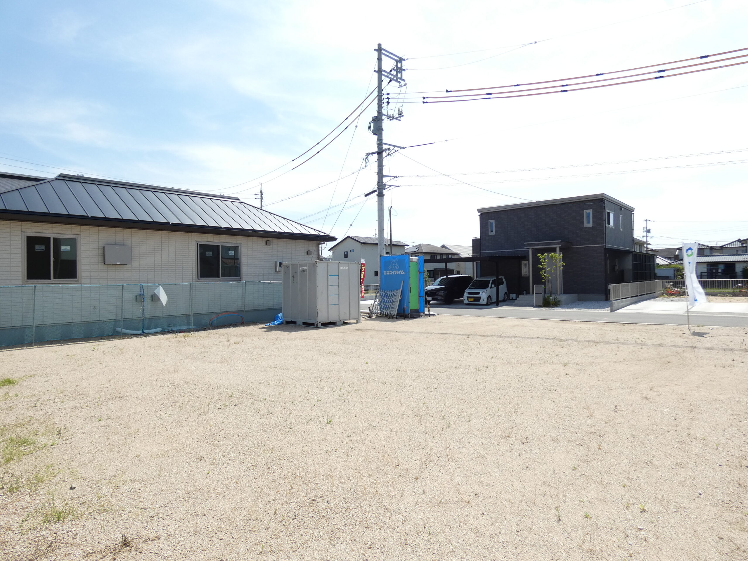 安心安全のセキスイハイムの分譲地です。