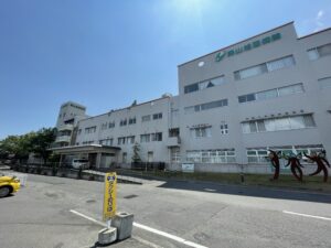 岡山旭東病院　700ｍ～780ｍ（徒歩9分～10分）