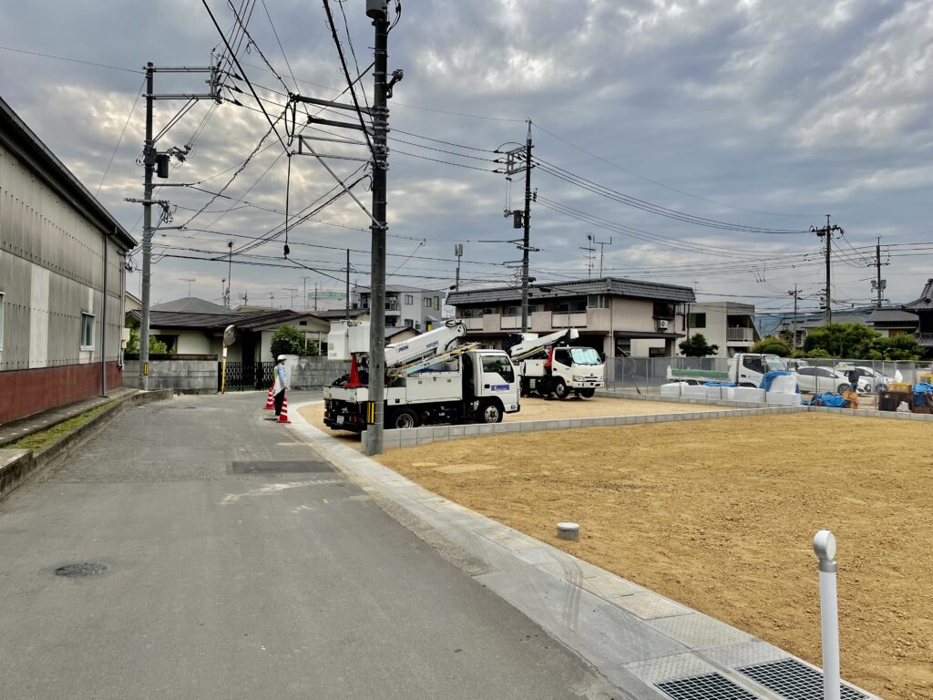 前面道路写真（4号地から）
