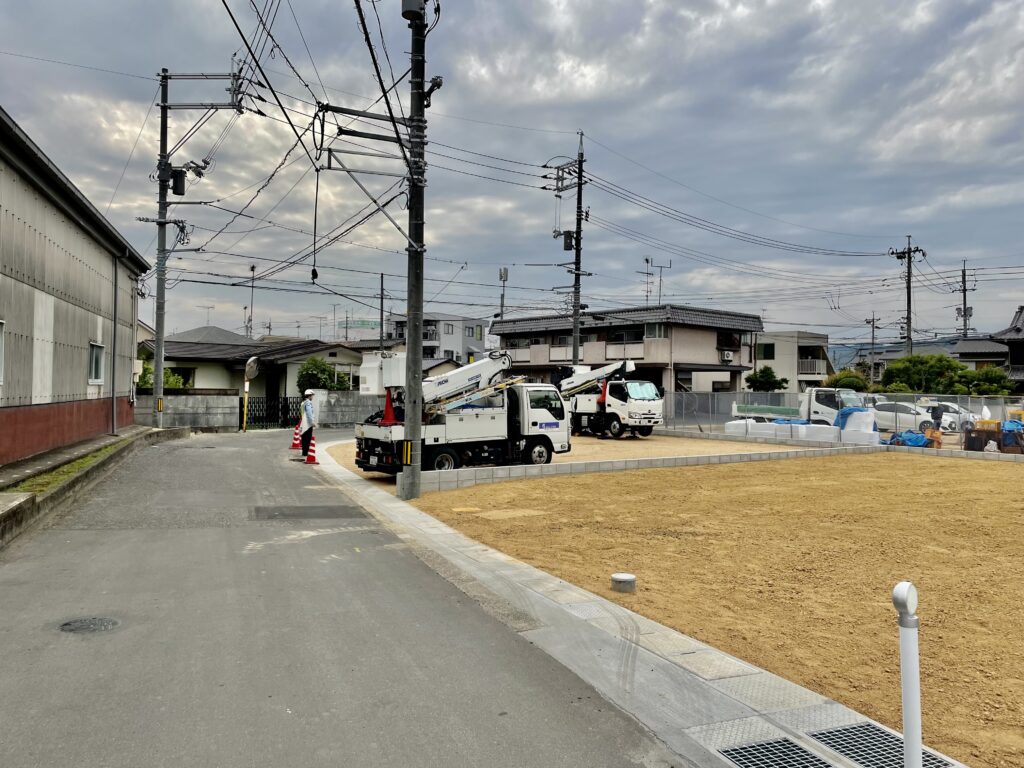 前面道路写真（4号地から）