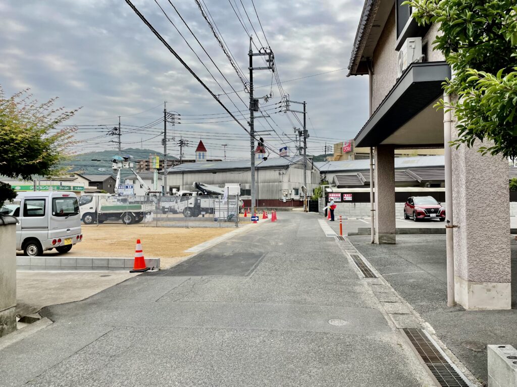 前面道路写真（1号地ヵら）