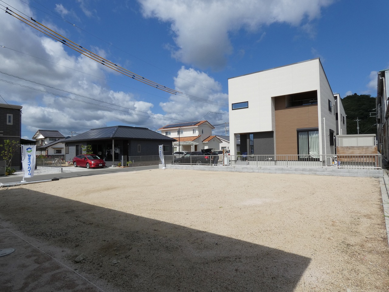 安心安全のセキスイハイムの分譲地です。