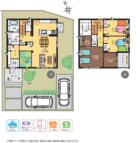 3号地間取り例
