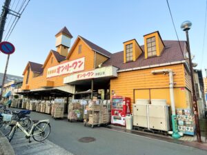 オンリーワン　沖野上店　1.7～1.8km　徒歩21～22分