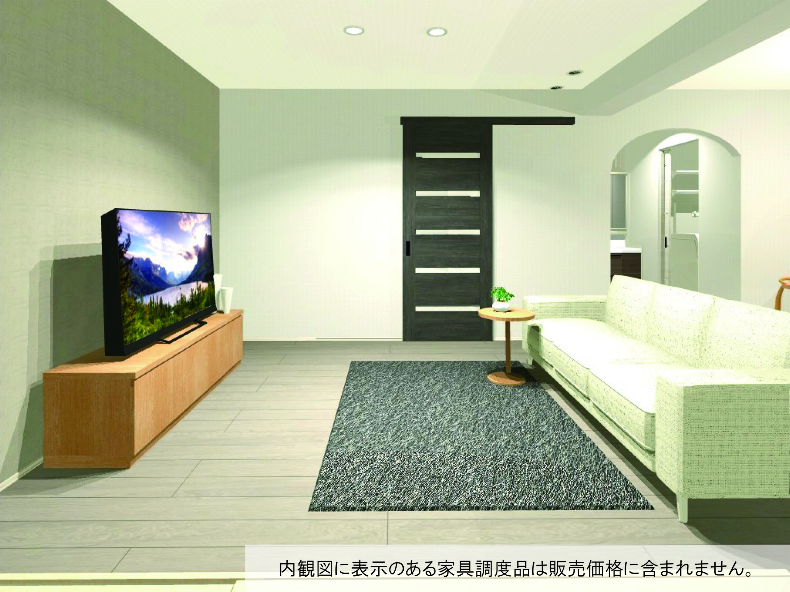 スタイリッシュな内装です。（完成予想内観パース）