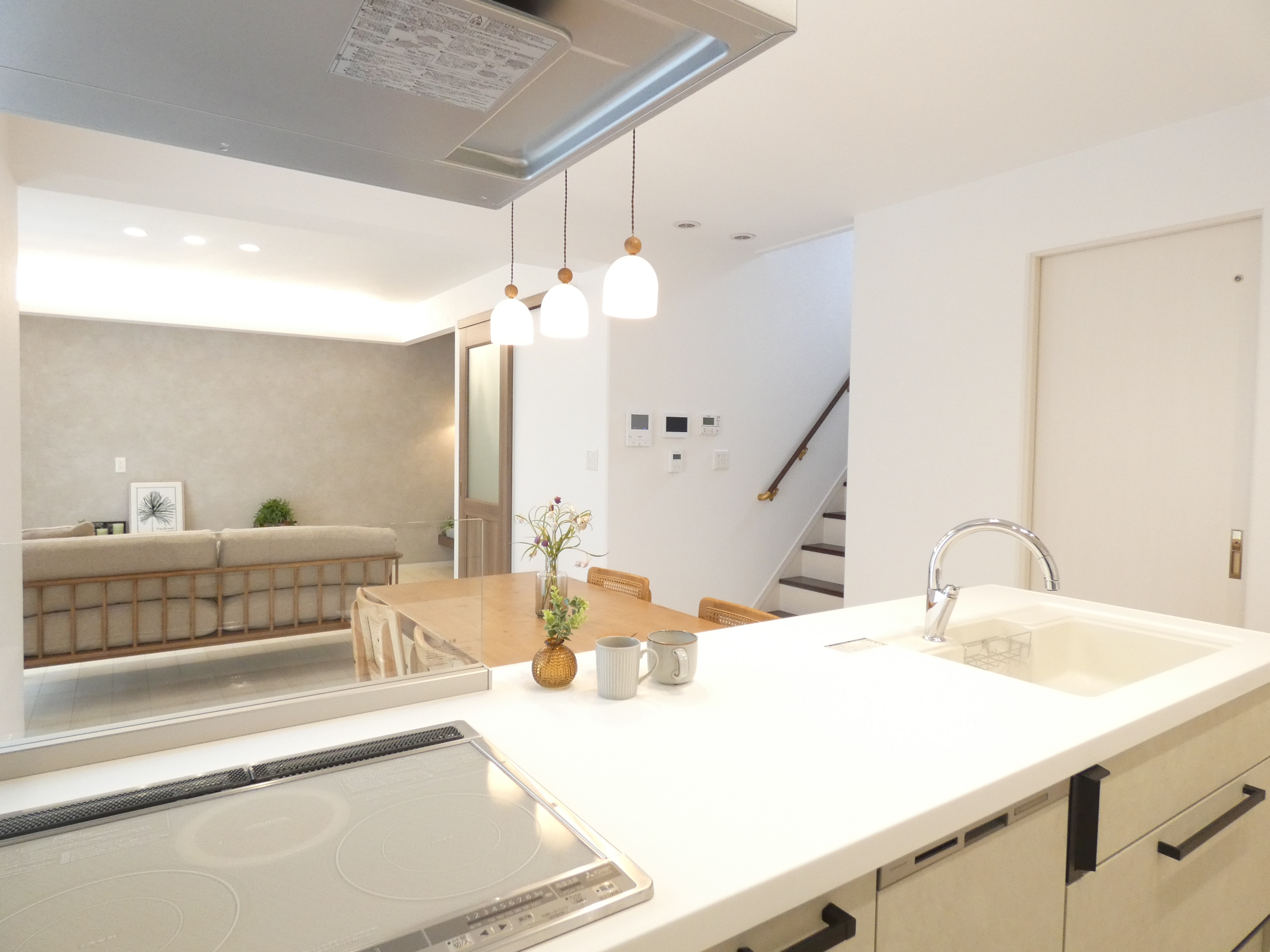 キッチンからLDK全体が見られます。（2026.3撮影）