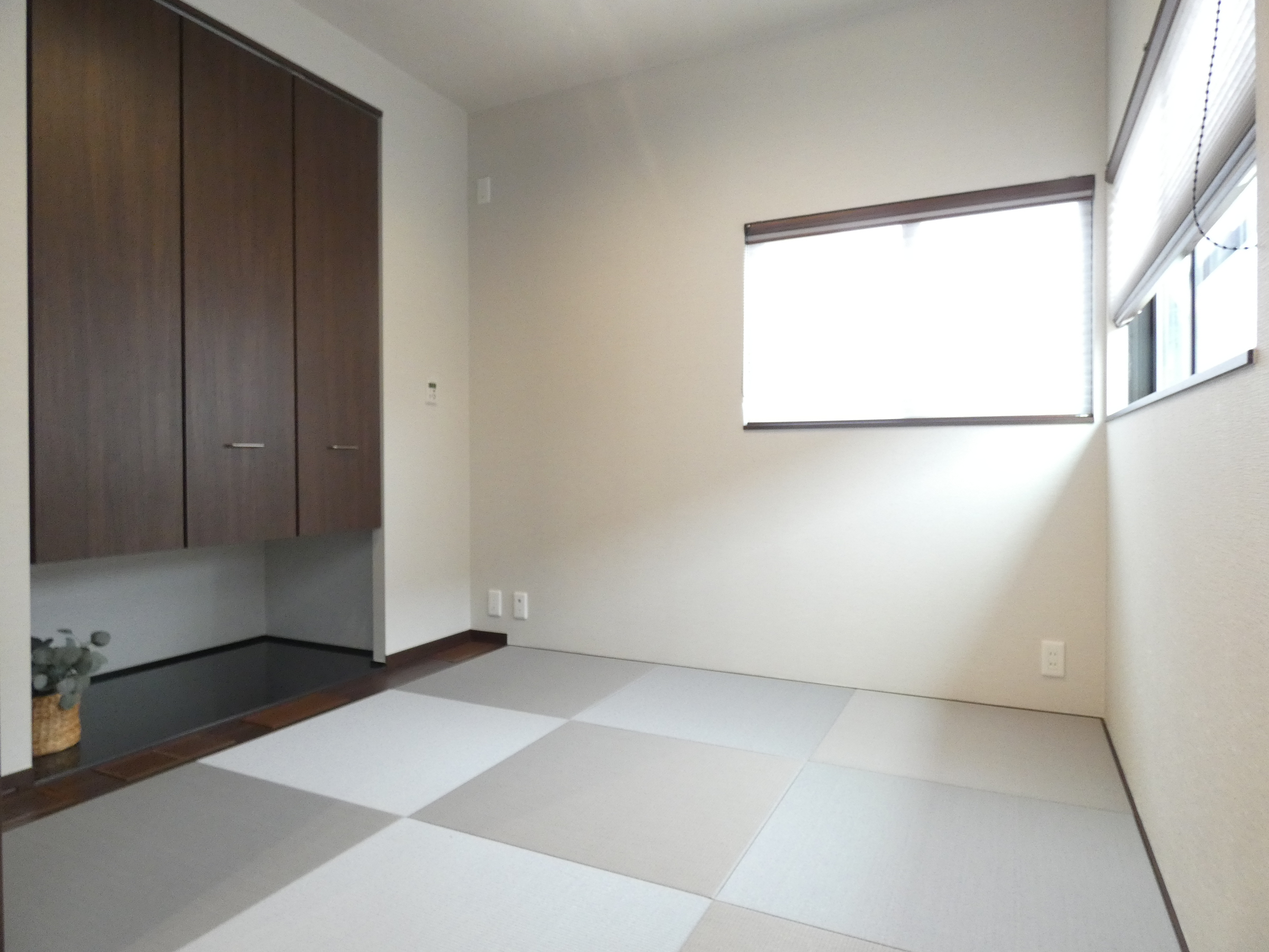 和室には吊収納を設けました。（2026.4撮影）