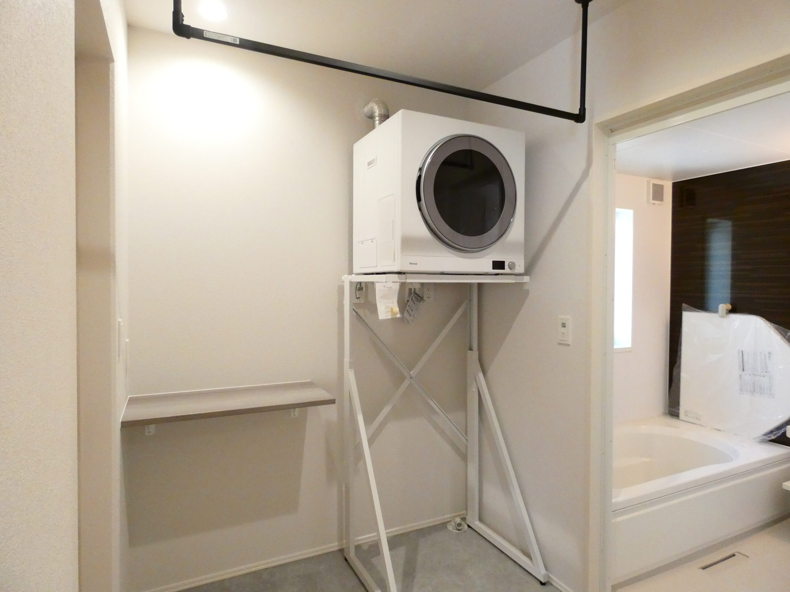 脱衣室には乾太くんを設置しました！