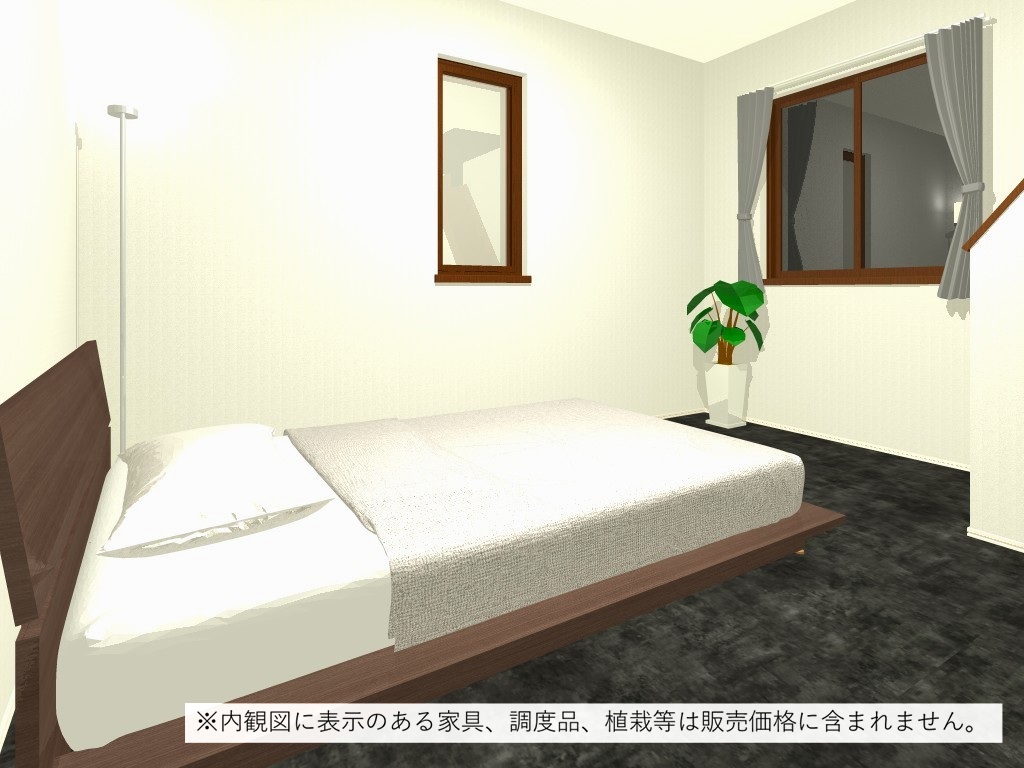 寝室（完成予想内観パース）