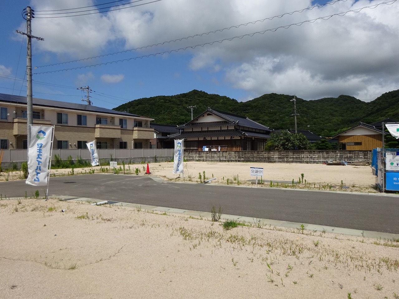 安心安全のセキスイハイムの分譲地です。