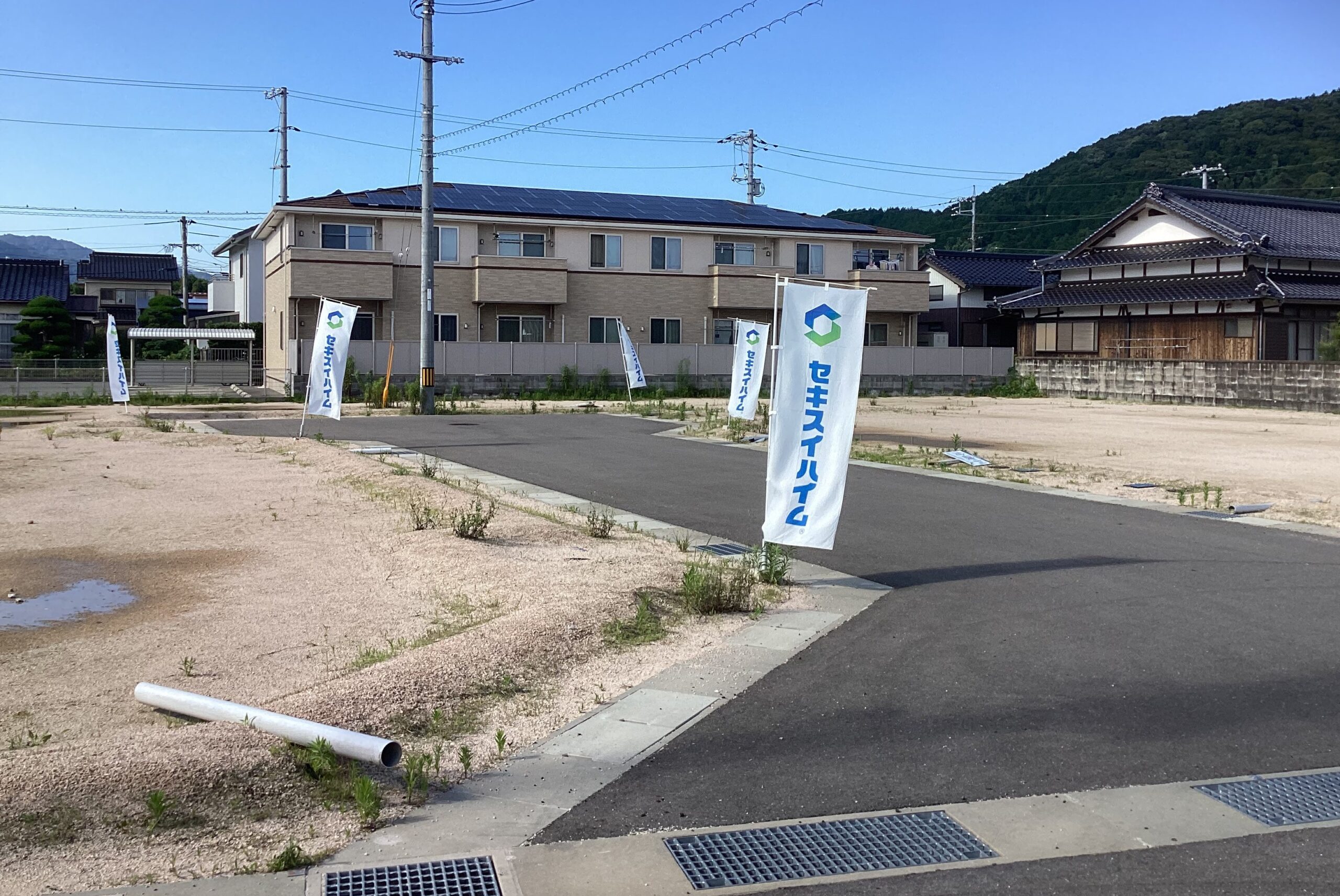 安心安全のセキスイハイムの分譲地です。