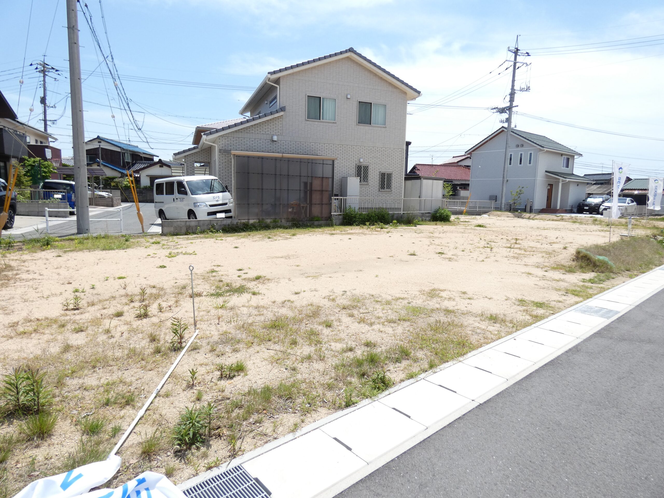 安心安全のセキスイハイムの分譲地です。