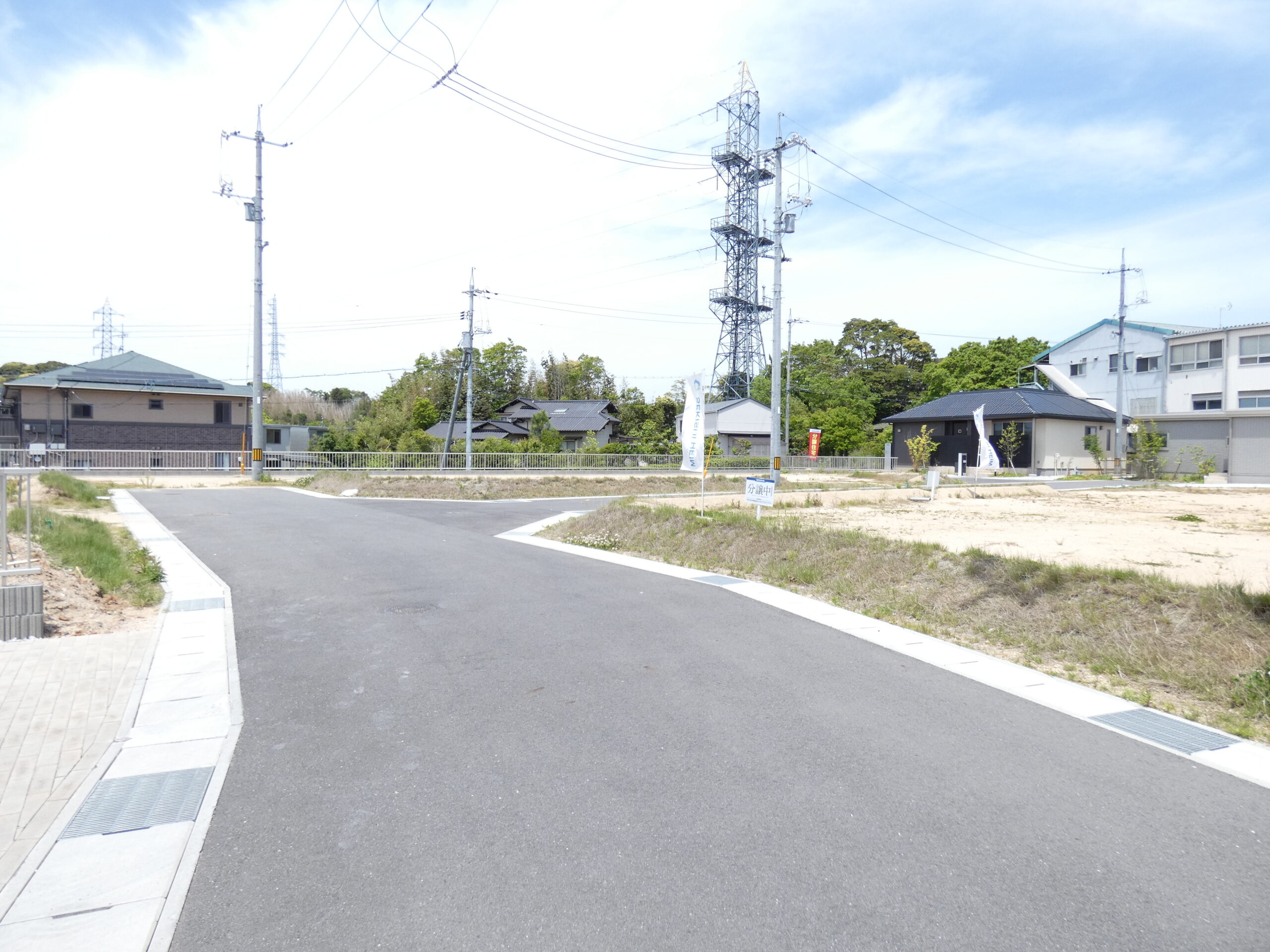 団地内道路は行き止まりとなっております。