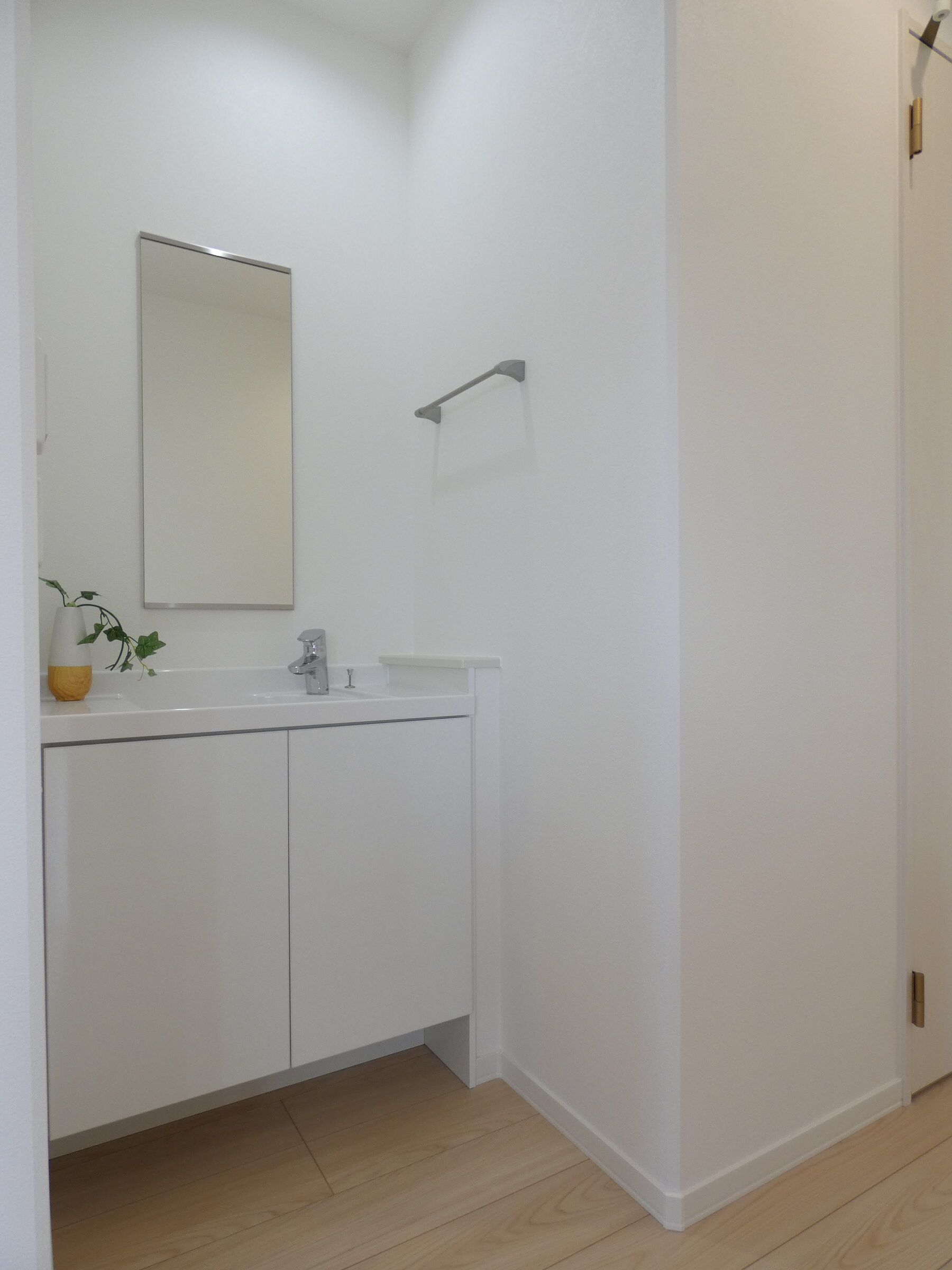 2階ホールにも洗面を設けました。（2026.4撮影）