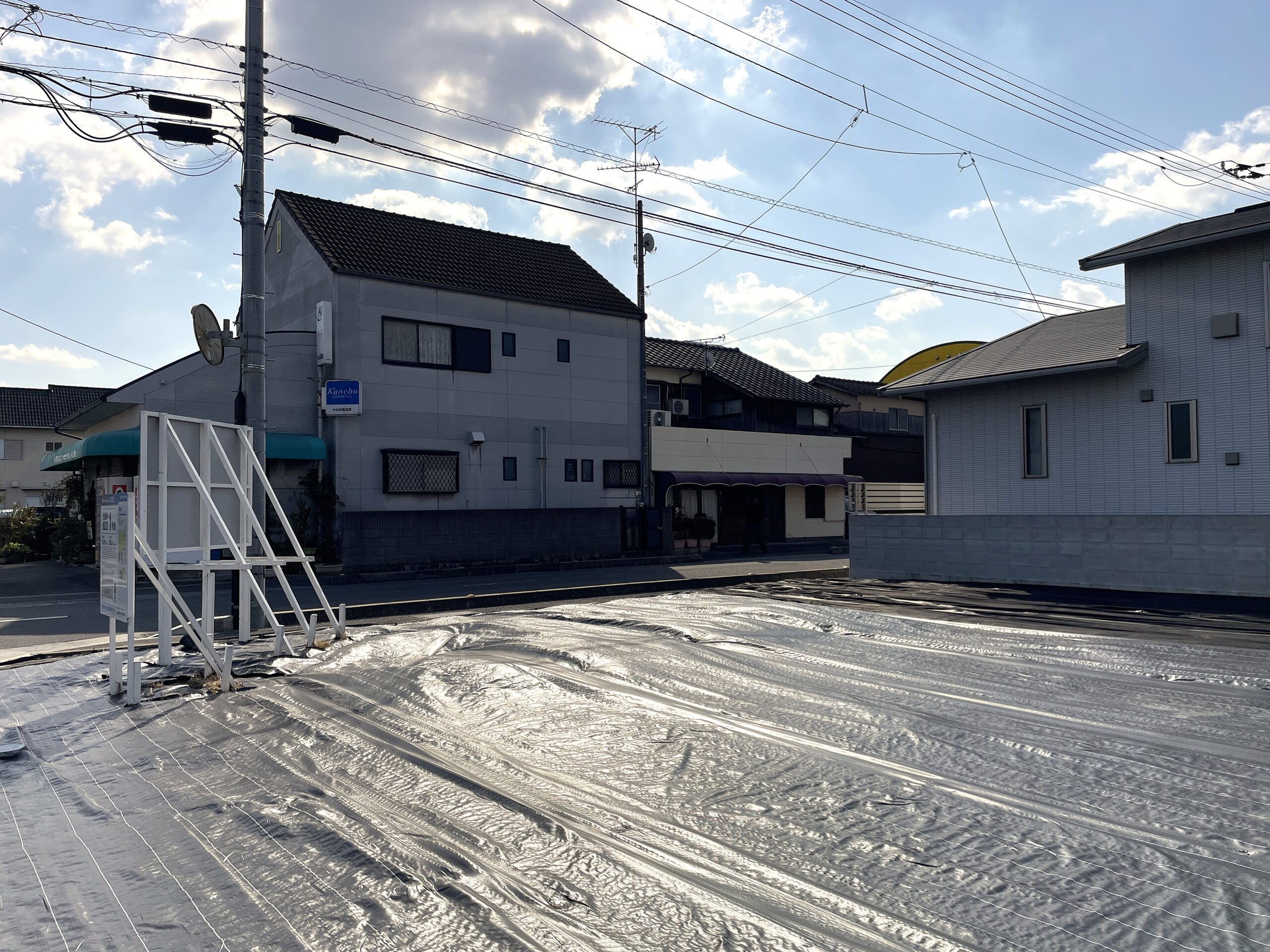 SHP立花1号地前面道路から南向きに（2026.2.1撮影）