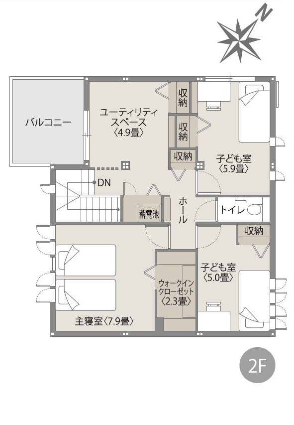 2F 間取り図