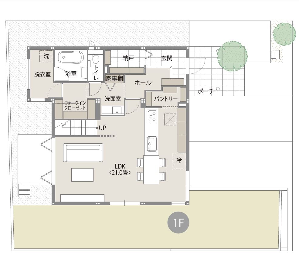 1F 間取り図