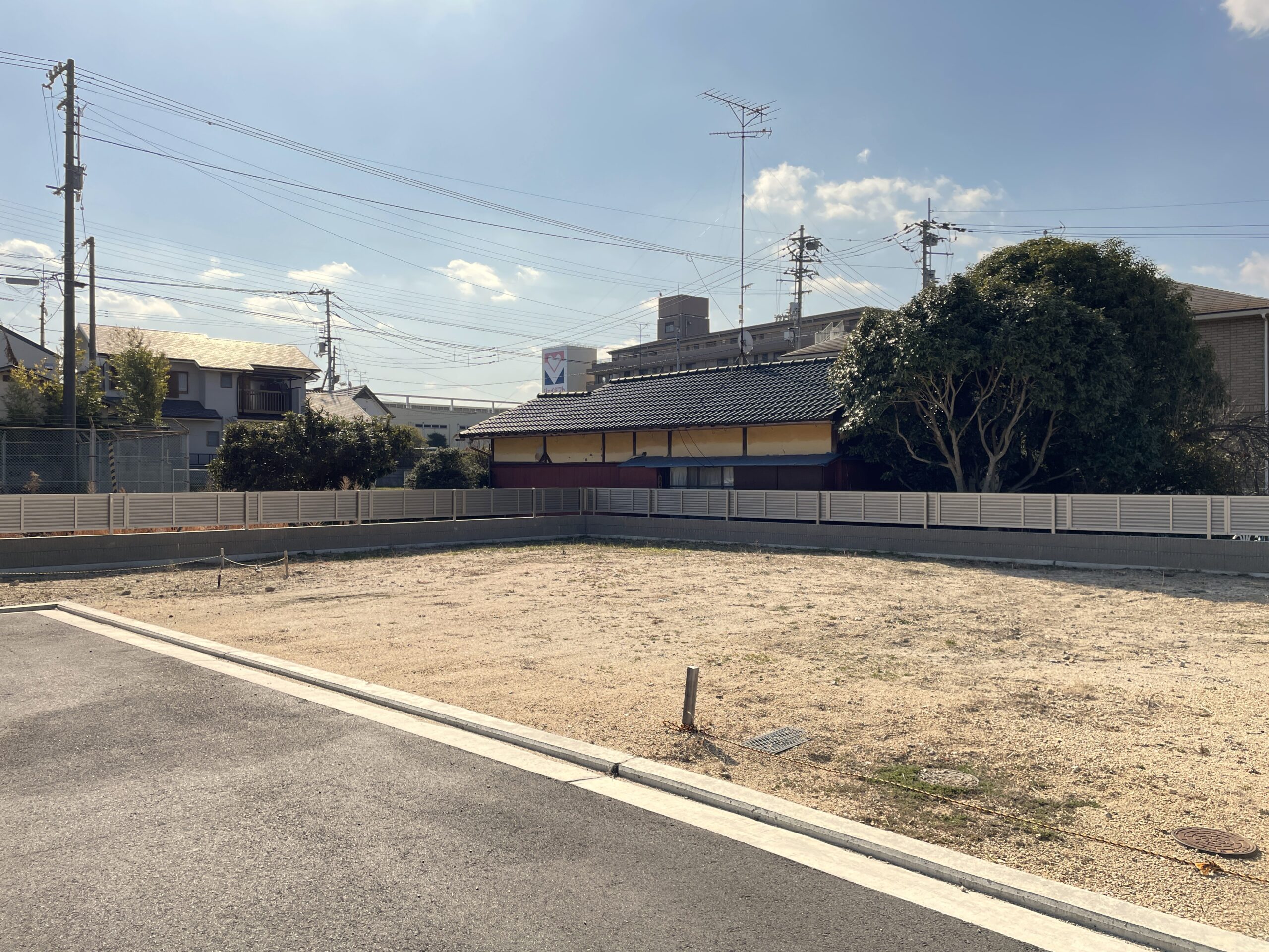 7号地前面道路から撮影（撮影日時2026.2.1 ）