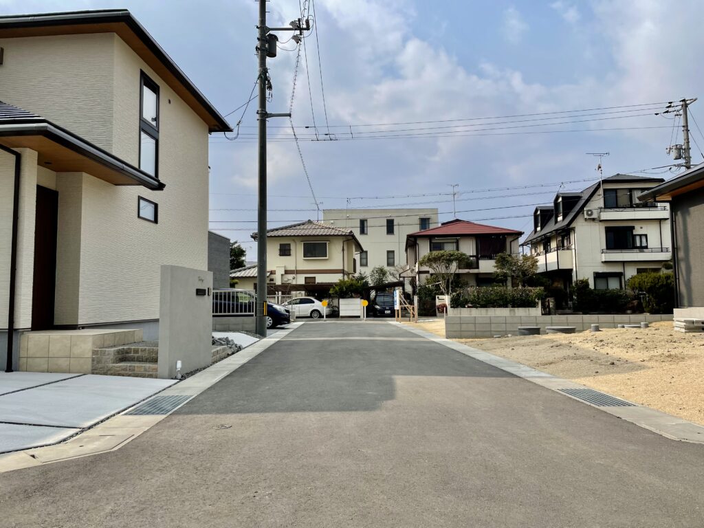 （5号地）前面道路現地写真