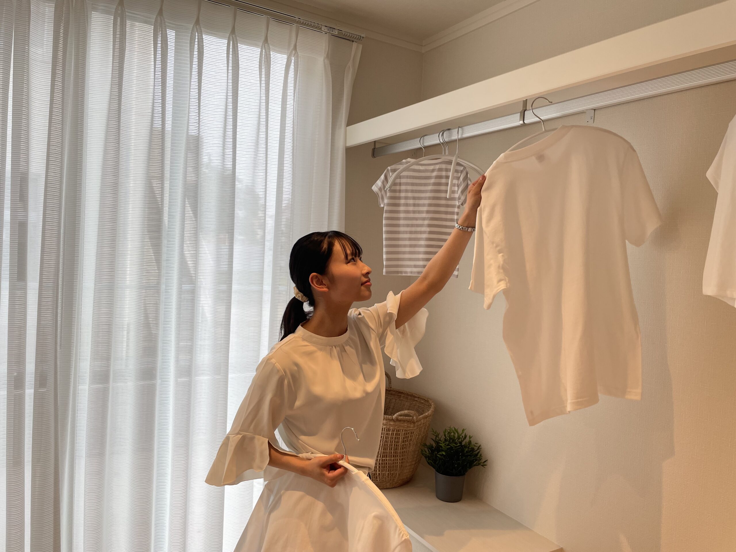 脱衣所横にサンルームを完備！