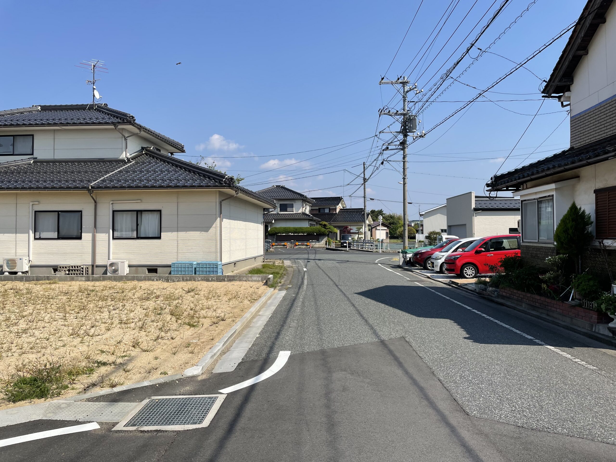 分譲地入口　東向き