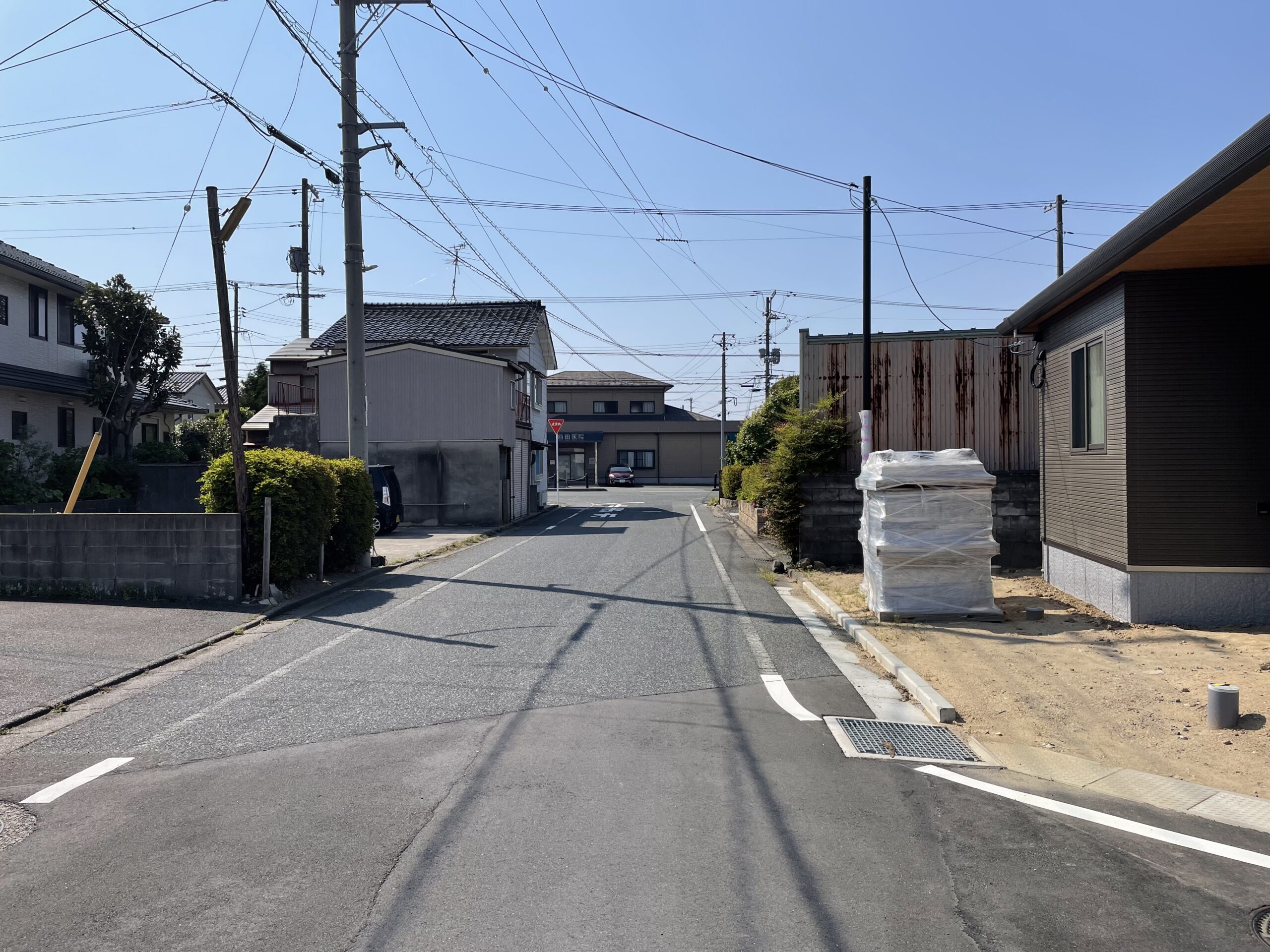 分譲地入口　西向き