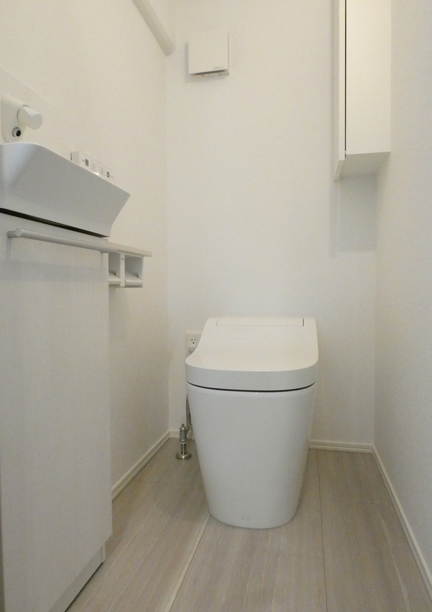 タンクレストイレを採用しました。（2025.08撮影）