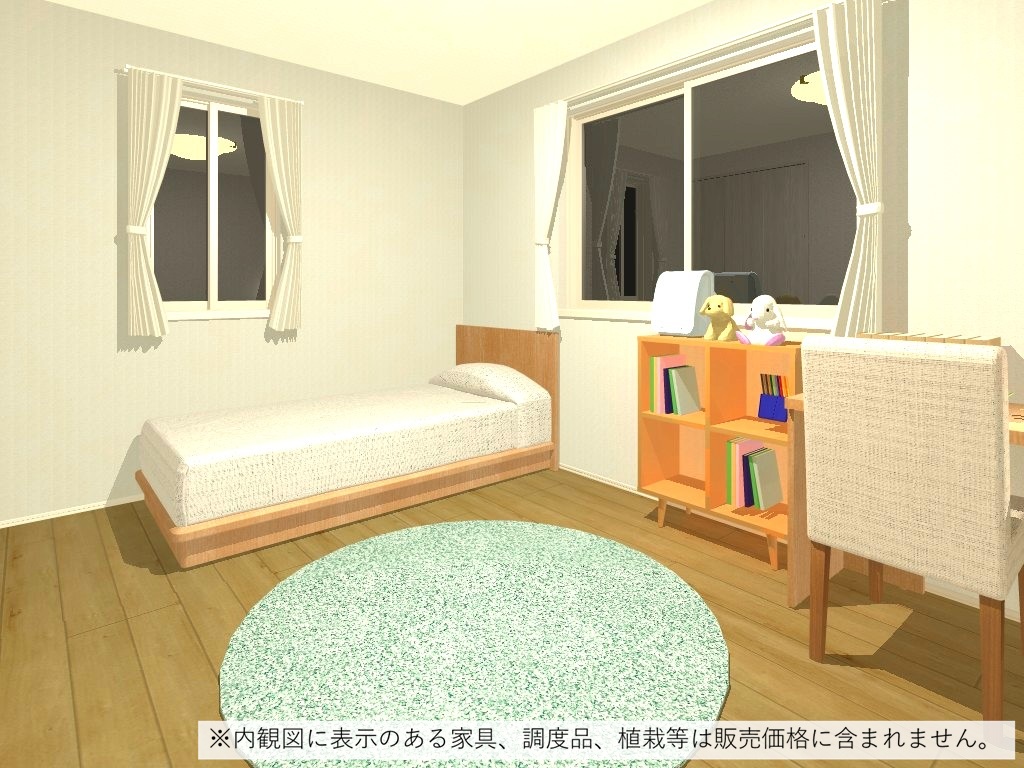 洋室（完成予想内観パース）