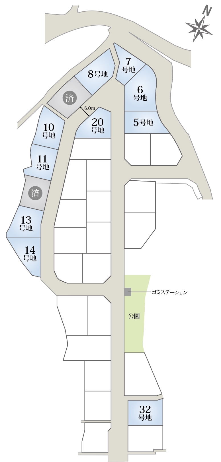 春日浦上区画図