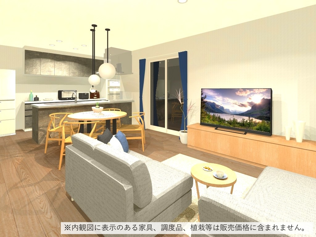 リビング（完成予想内観パース）