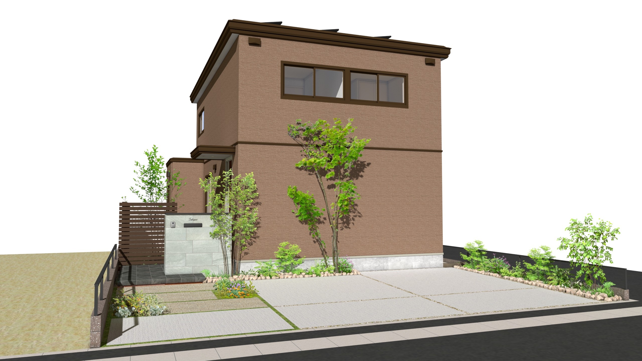 2号地セットプラン例※完成予定パース図