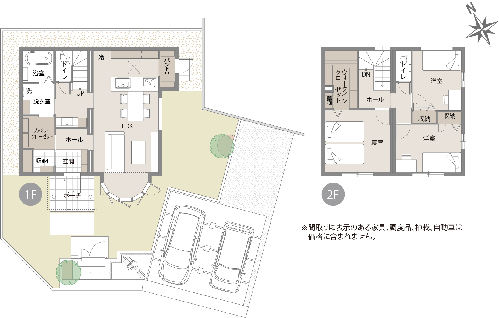宇部市中村9号地分譲住宅間取り図