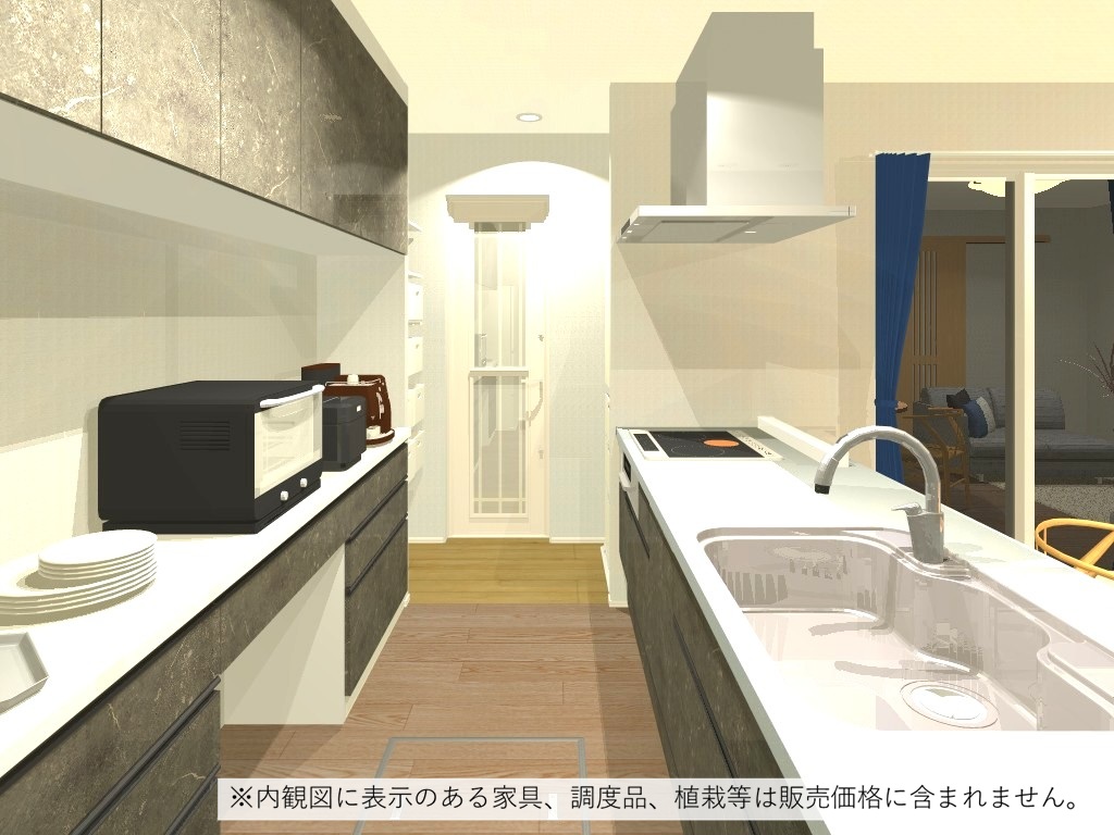 キッチン（完成予想内観パース）