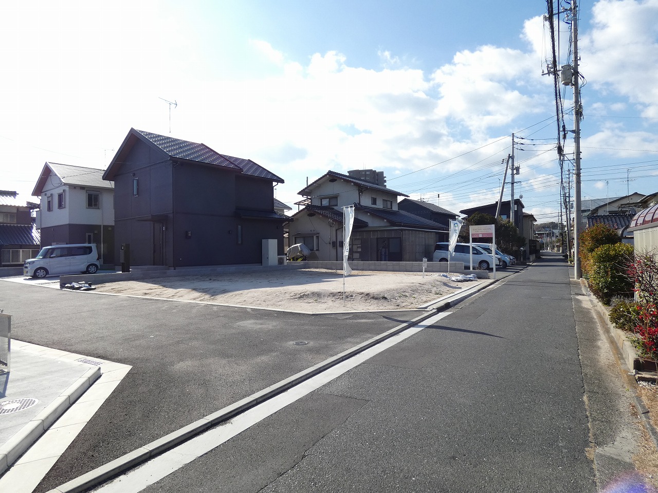 安心安全のセキスイハイムの分譲地です。