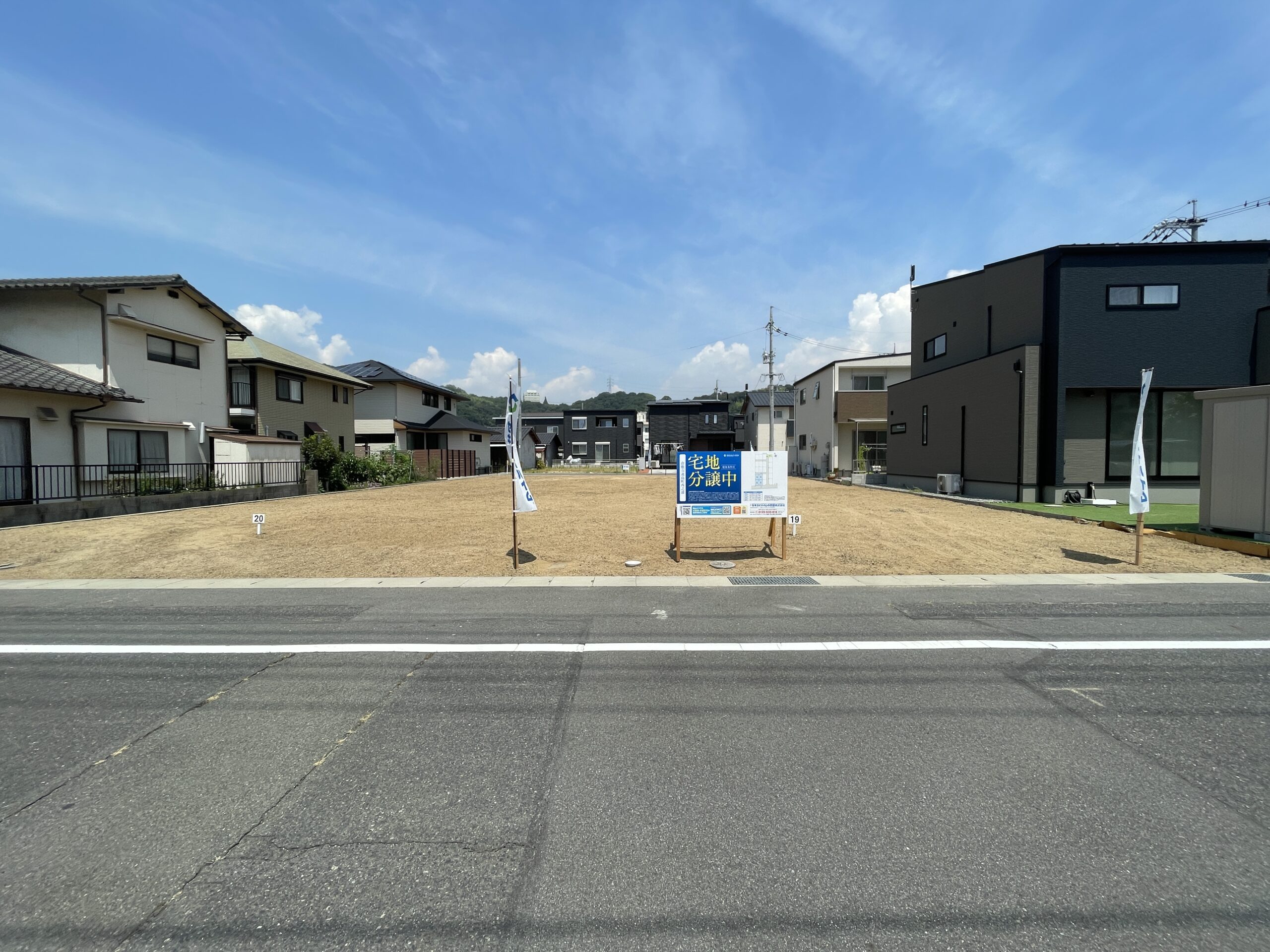 綺麗な整形地です！（19号地側：2025/8/18撮影）