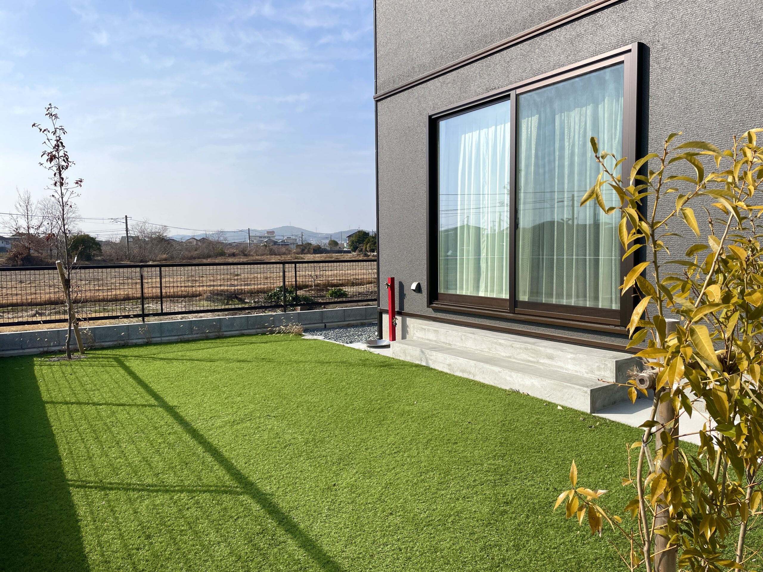 緑あふれるお庭でプチアウトドア体験♪