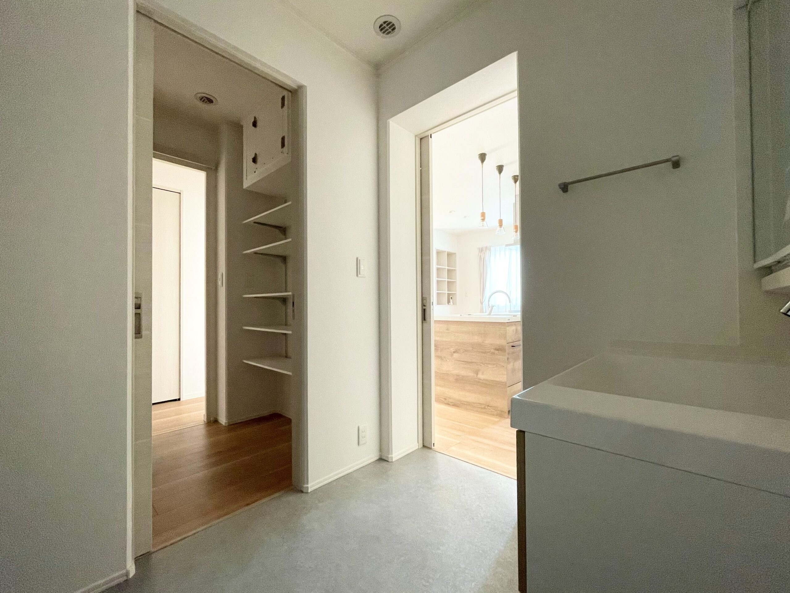 洗う⇒干す⇒しまう　家事時短動線 ※撮影日：2025年10月