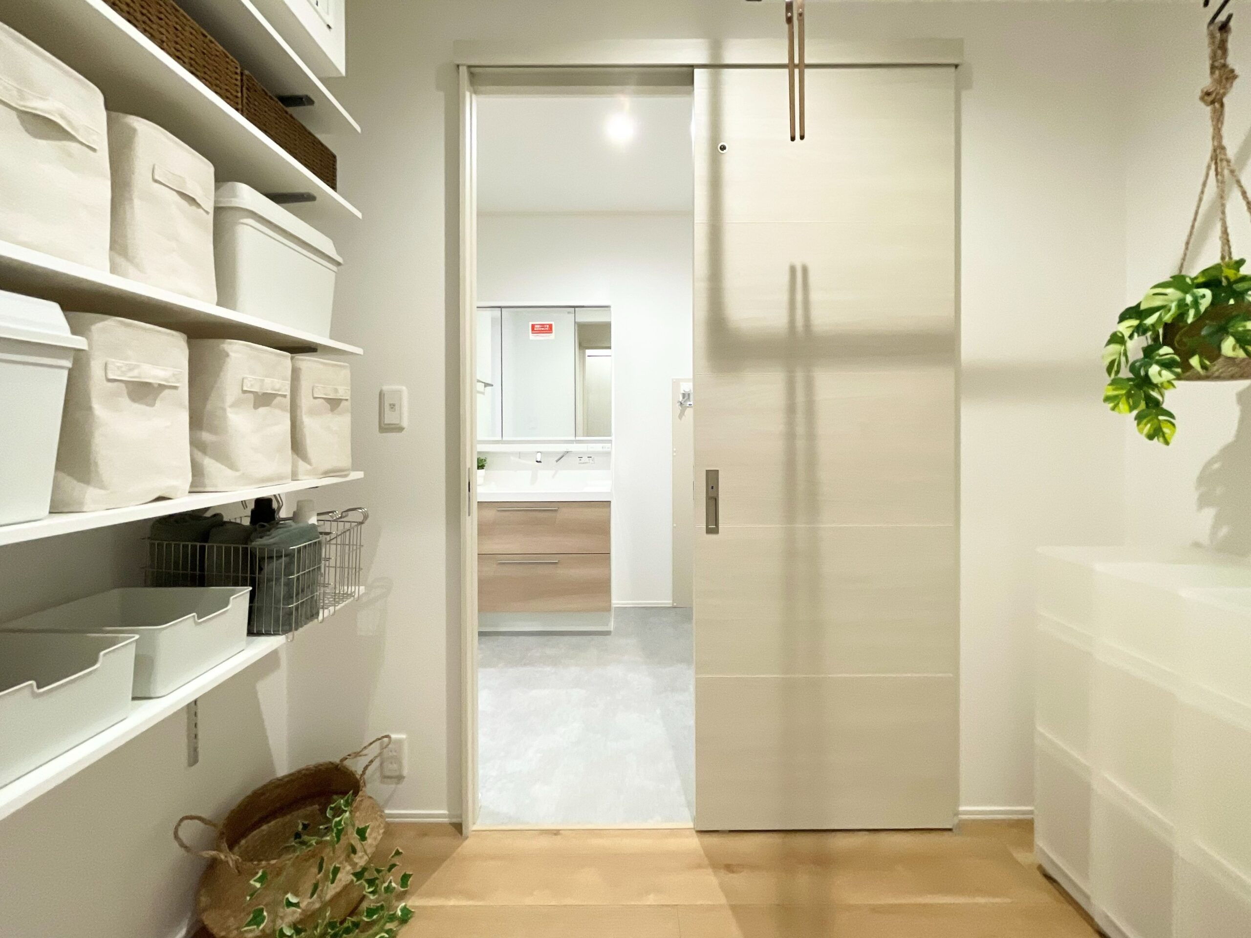 家族全員分を干すことができるサンルーム