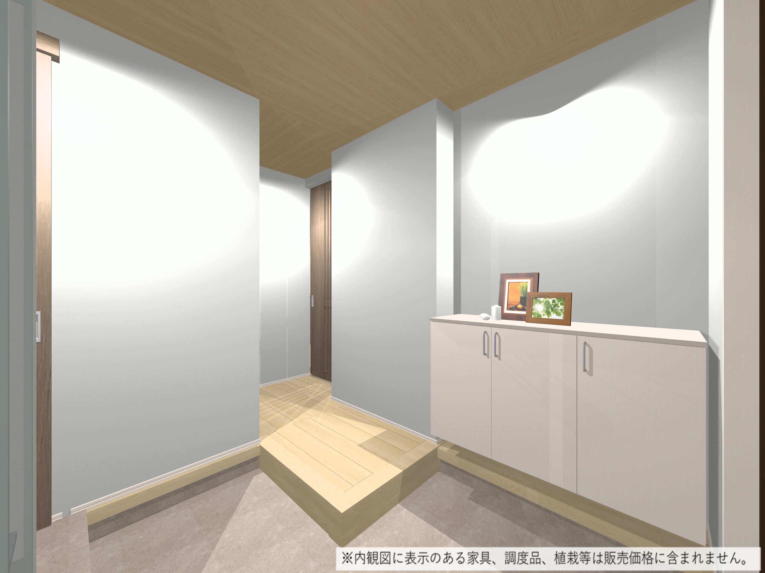 玄関（完成予想内観パース）