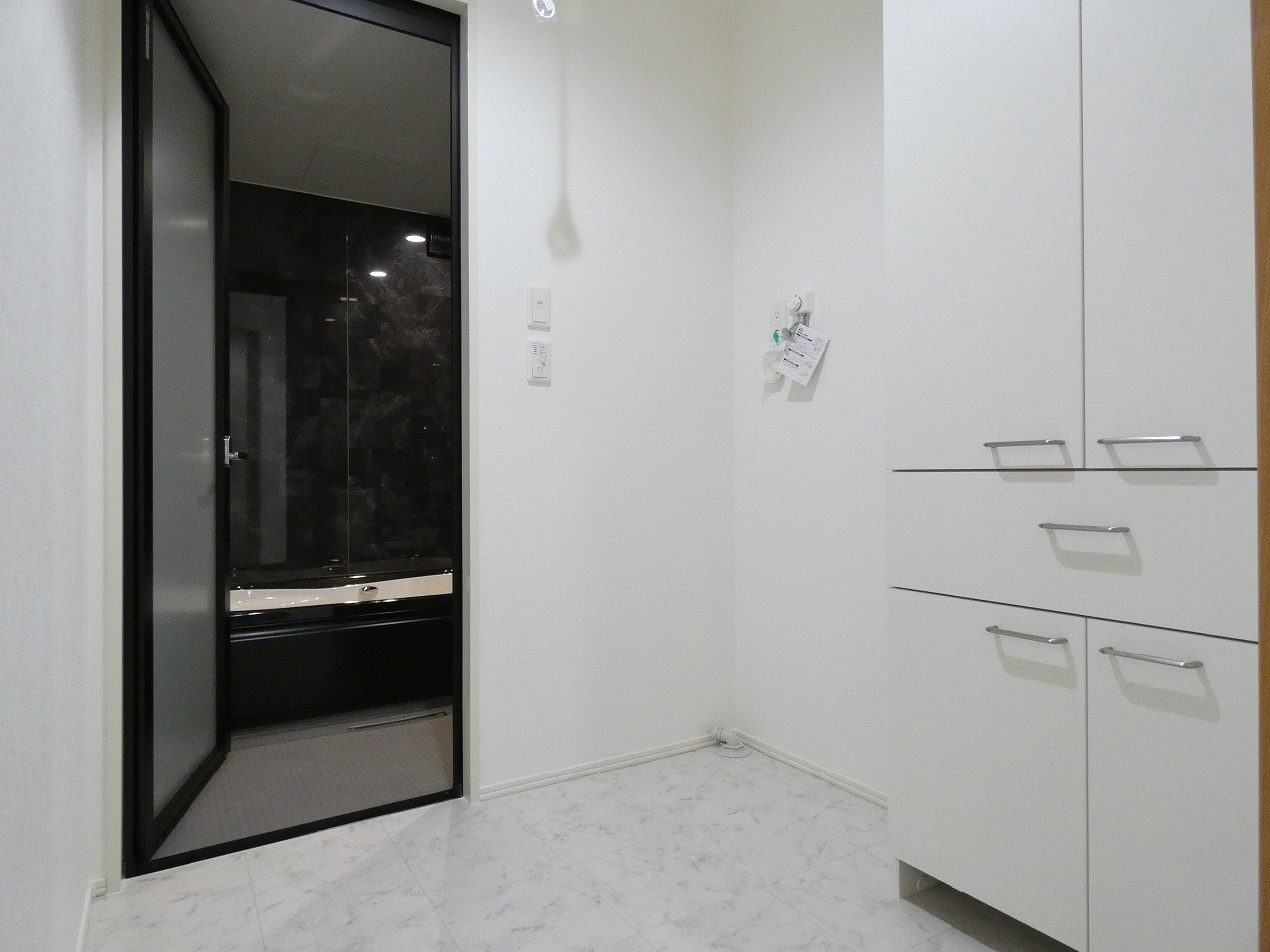 脱衣収納付きです！（2025.11撮影）