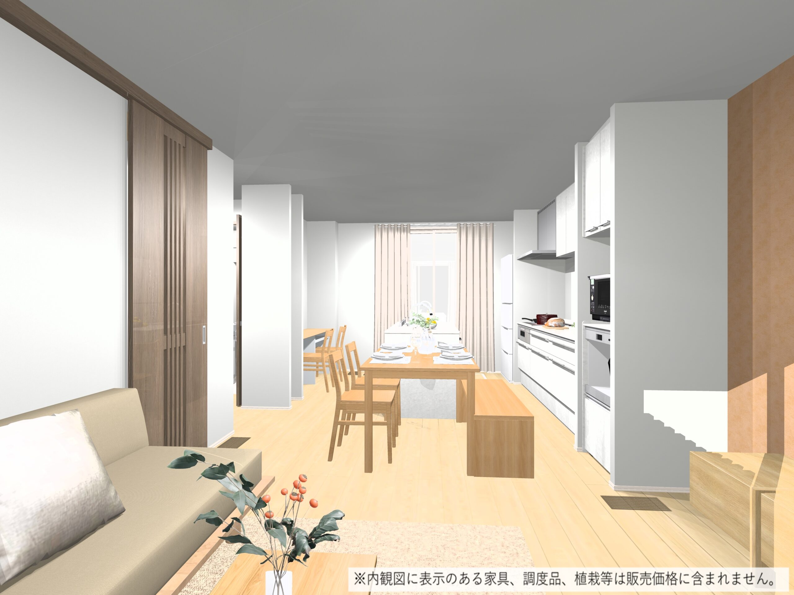 広々LDKです！（完成予想内観パース）