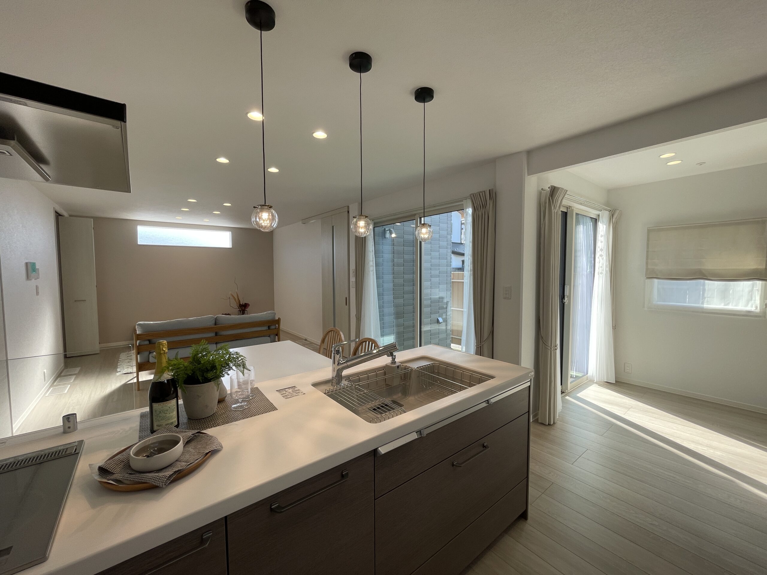 LDKの南側には家族で楽しむ多目的なパティオを設置