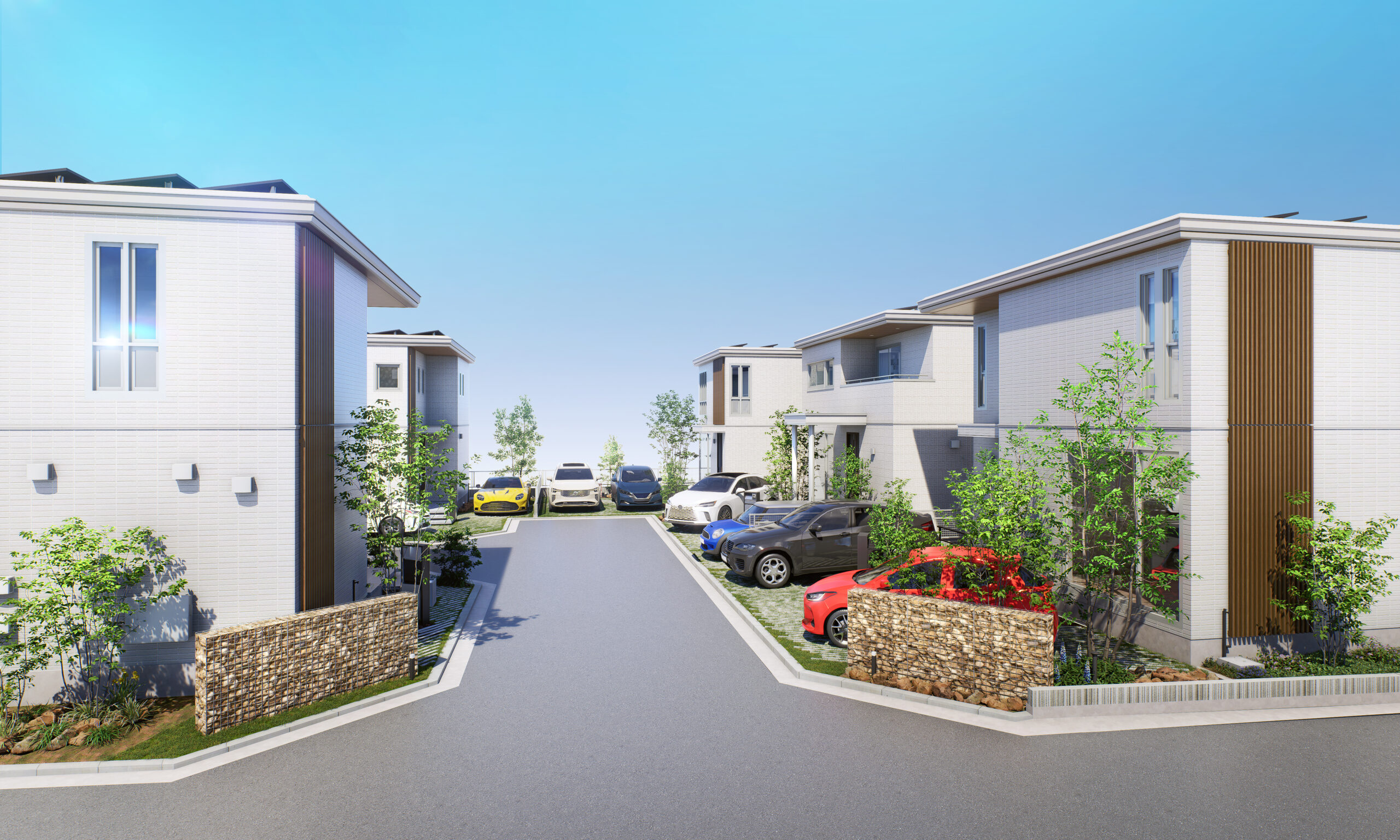 画像は分譲住宅の完成イメージパースです。