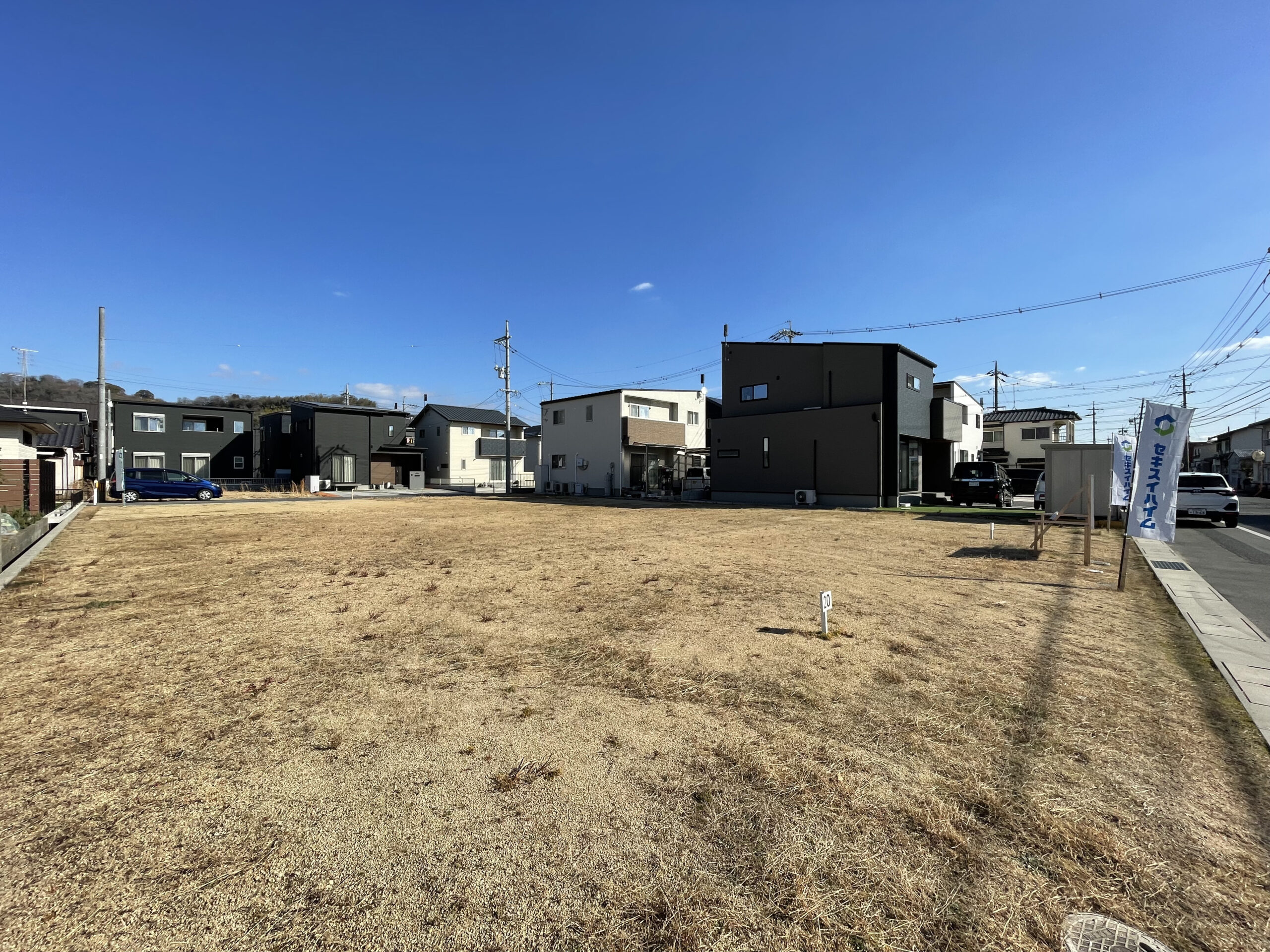 綺麗な整形地です！（19号地側：2026/1/12撮影）