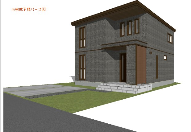 2号地外観パース図　南東