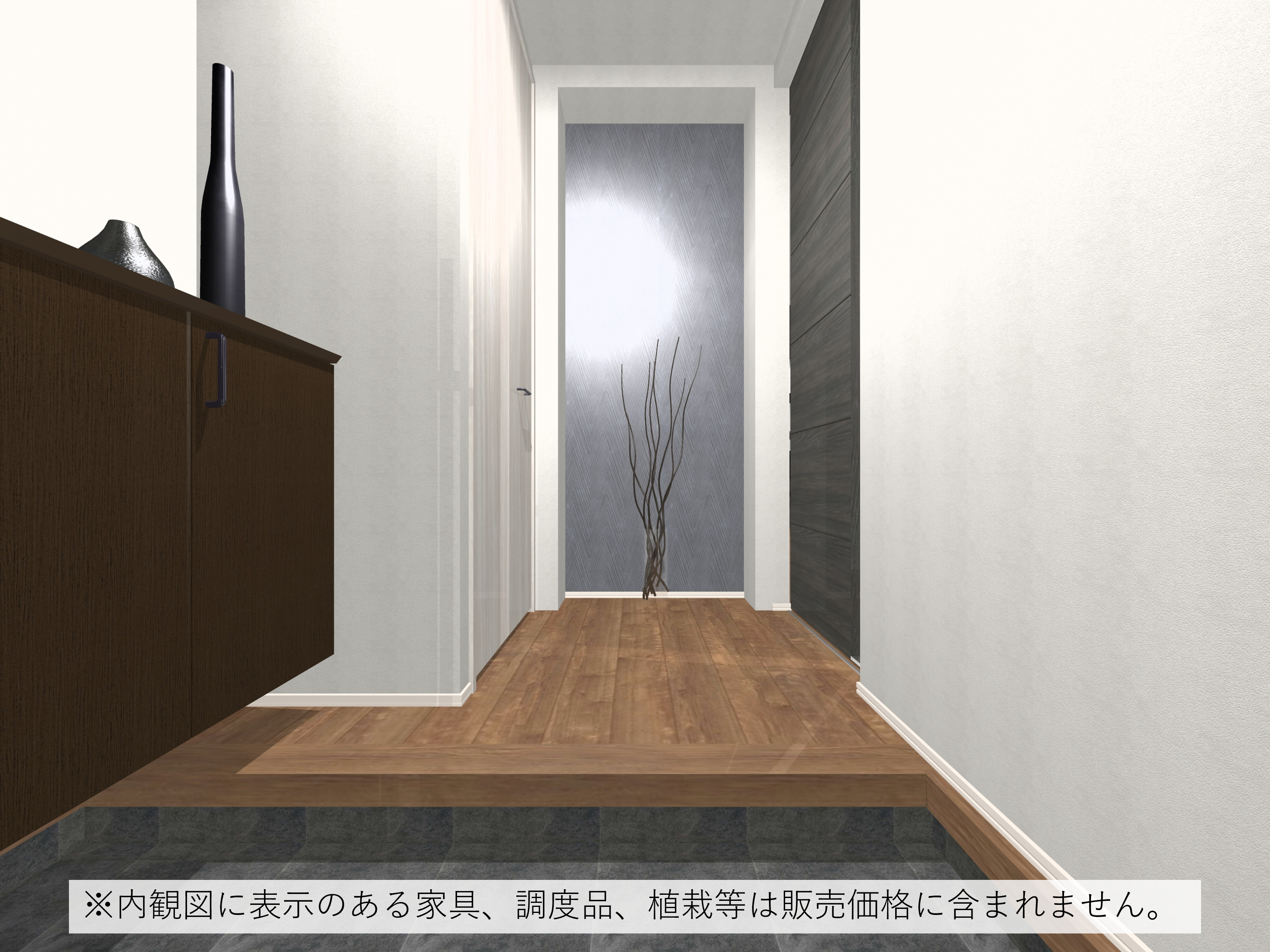 玄関（完成予想内観パース）