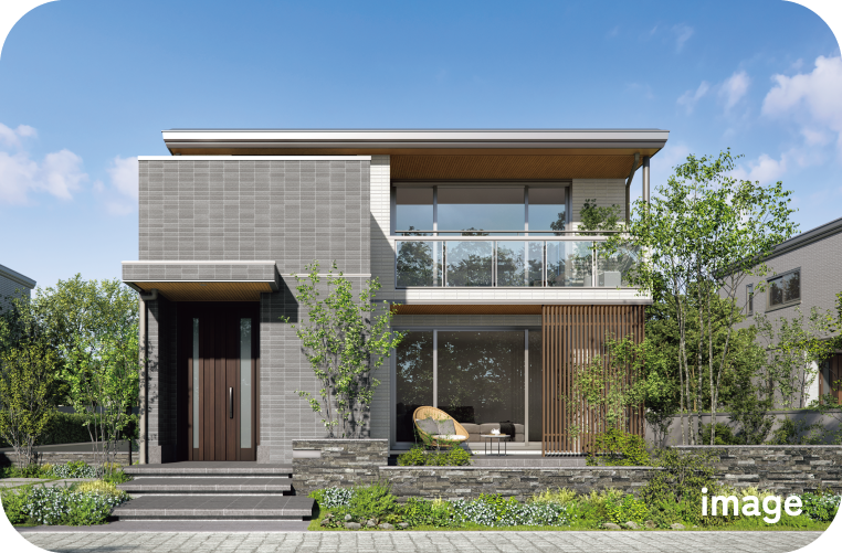 明るく開放的なリビングルームの内観