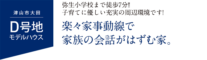 D号地モデルハウス 随所に収納を配置した「片付け上手な家」。